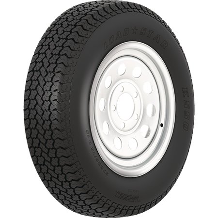 LOADSTAR TIRES Loadstar Bias Tire and Wheel (Rim) Assembly ST225/75D-15 6 Hole D Ply 3S916